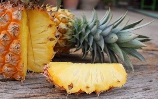 Organic fresh pineapple