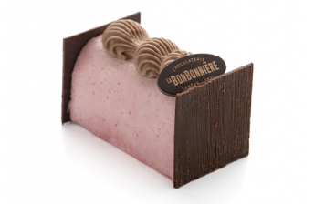 Bûche individuelle framboise